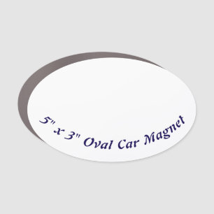 Create Your Own 5" x 3" Oval Car Magnet