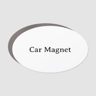 Create Your Own 5" x 3" Oval Car Magnet