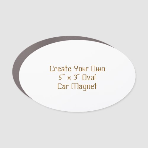 Create Your Own 5" x 3" Oval Car Magnet