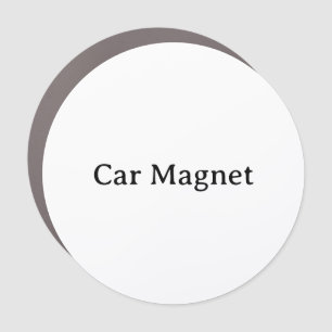 Create Your Own 5" x 5" Medium Circle Car Magnet