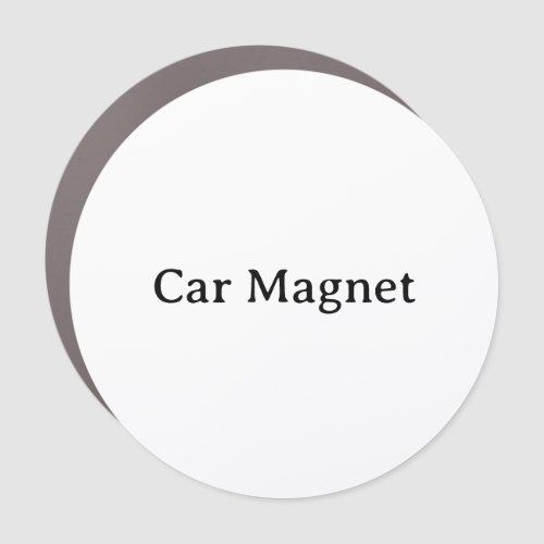 Create Your Own 5" x 5" Medium Circle Car Magnet