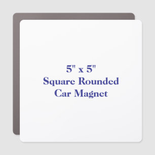 Create Your Own 5" x 5" Square Rounded Car Magnet