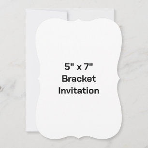 Create Your Own 5" x 7" Bracket Invitation