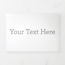 Create Your Own 5" x 7" Card Trifold Letter Fold