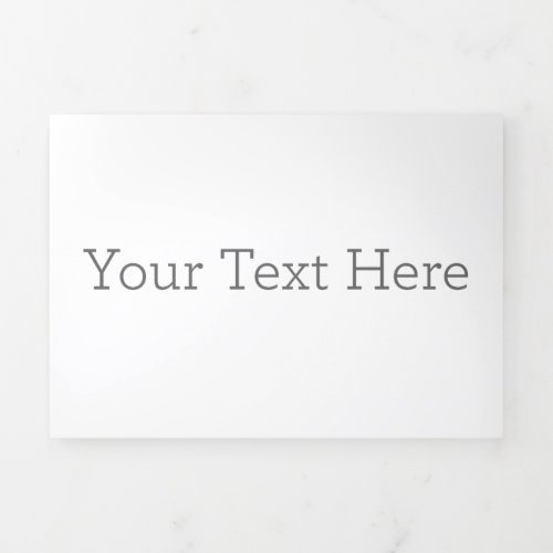 Create Your Own 5 x 7 Card Trifold Letter Fold