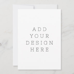 create your own 5" x 7" Flat Card
