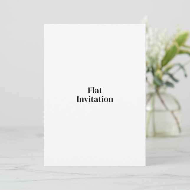 Create Your Own 5" x 7" Flat Invitation (Standing Front)