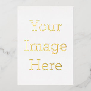 Create Your Own 5" x 7" Foil Holiday Card