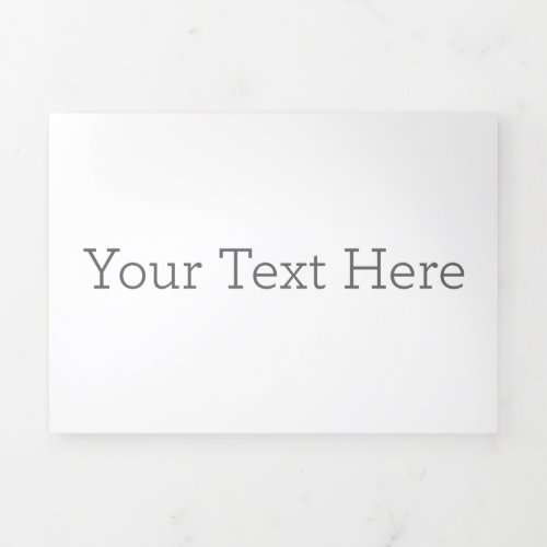 Create Your Own 5 x 7 Horizontal Trifold Card