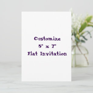 Create Your Own 5" x 7" Invitation