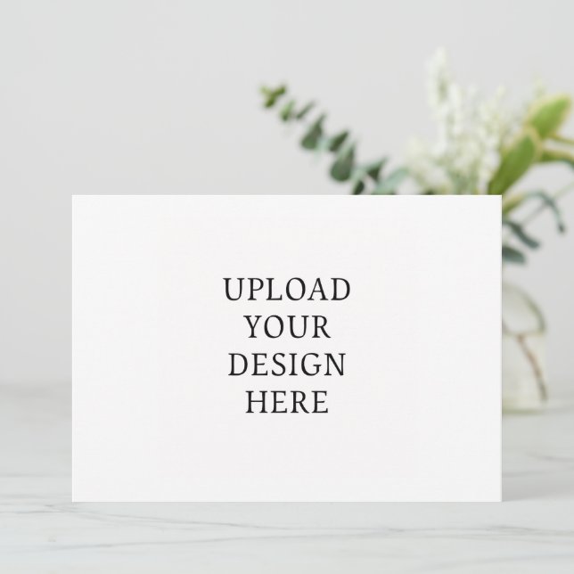 Create Your Own 5 x 7 Landscape  Invitation (Standing Front)