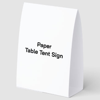 Create Your Own 5" x 7" Paper Table Tent Sign