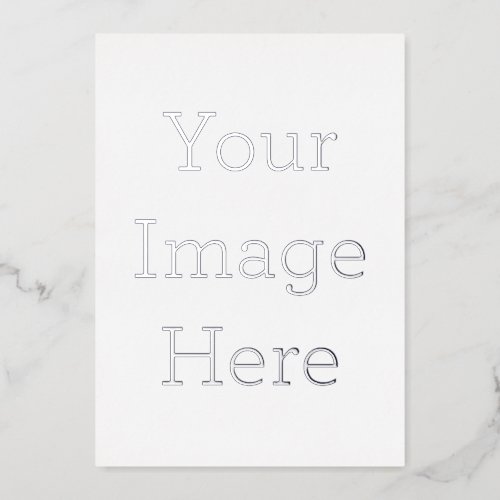 Create Your Own 5 x 7 Premium White Holiday Card