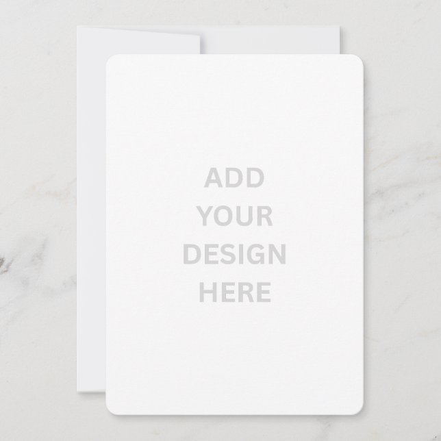 Create Your Own 5" x 7" Rounded Invitation (Front)