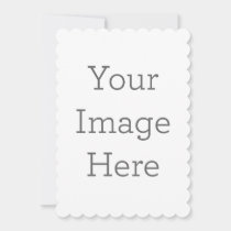 Create Your Own 5" x 7" Scalloped Invitation