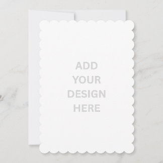 Create Your Own 5" x 7" Scalloped Invitation