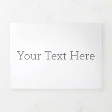 Create Your Own 5" x 7" Trifold Letter Fold Invite