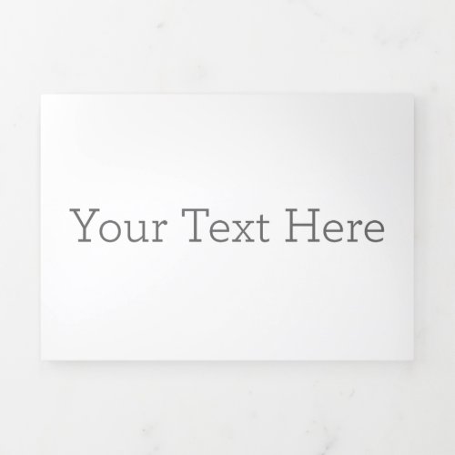 Create Your Own 5 x 7 Trifold Letter Fold Invite