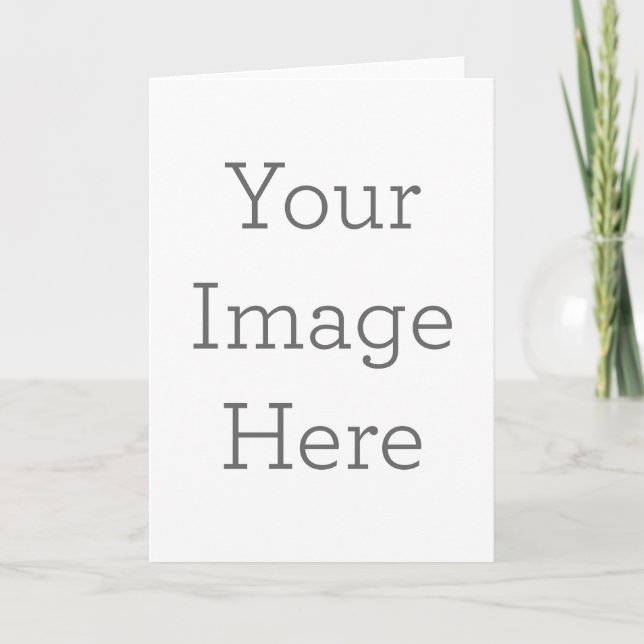 Custom Folded Greeting Card, Size: Standard, 5" x 7", Paper: Signature Matte, Envelopes: White (Front)