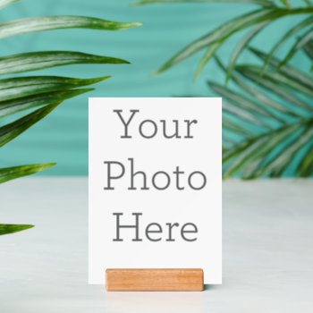 Create Your Own 5" X 7" Wood Block Photo Stand by zazzle_templates at Zazzle
