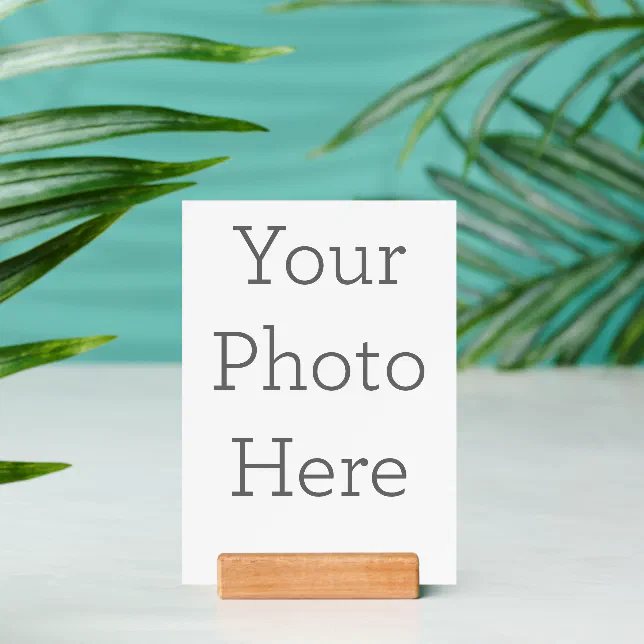 Create Your Own 5" x 7" Wood Block Photo Stand Zazzle