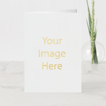 Create Your Own 5x7 Gold Foil Folded Greeting Card by zazzle_templates at Zazzle