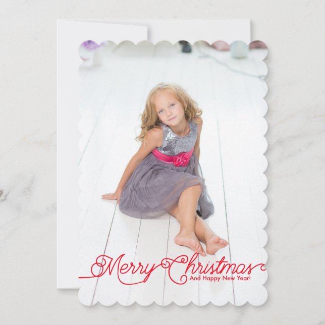 Create your own 5x7 photo Christmas Card (Front)