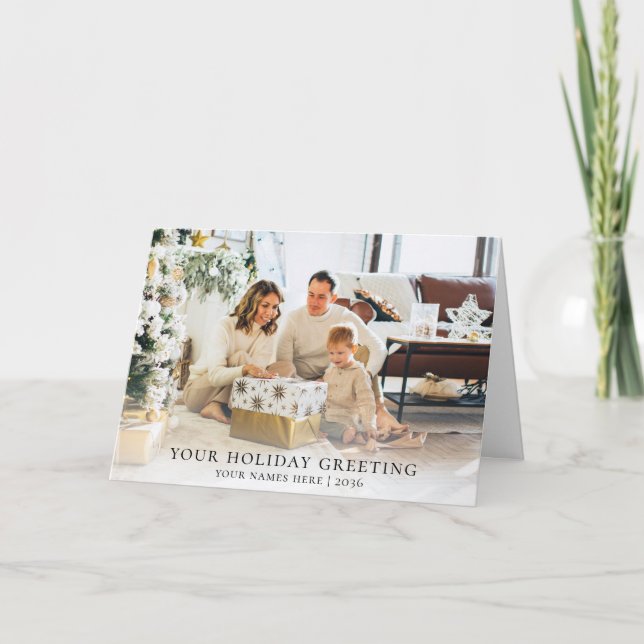 Create Your Own 5x7 Photo Holiday Card (Front)