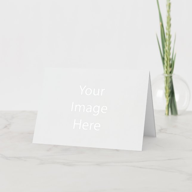 5 x 7 Foil Folded Greeting Card , Color: Silver, Media: Premium White (Front)