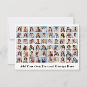 Create Your Own 60 Photo Collage Add Any Greeting Card