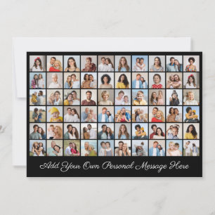 Create Your Own 60 Photo Collage Add Your Greeting Card