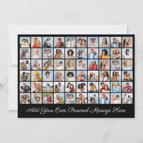 Create Your Own 60 Photo Collage Add Your Greeting Card