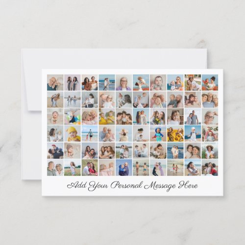 Create Your Own 60 Photo Collage Add Your Greeting Card