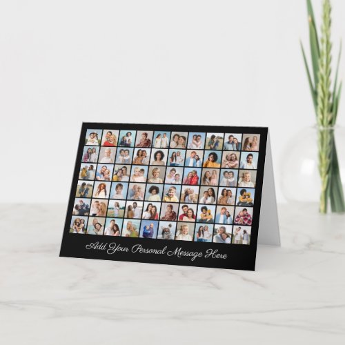 Create Your Own 60 Photo Collage Add Your Greeting Card