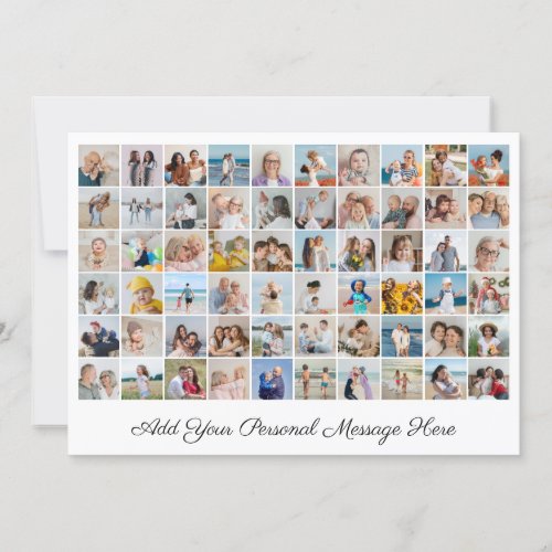 Create Your Own 60 Photo Collage Add Your Greeting Card