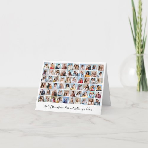 Create Your Own 60 Photo Collage Add Your Greeting Card