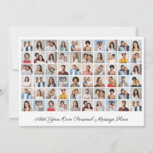 Create Your Own 60 Photo Collage Add Your Greeting Card