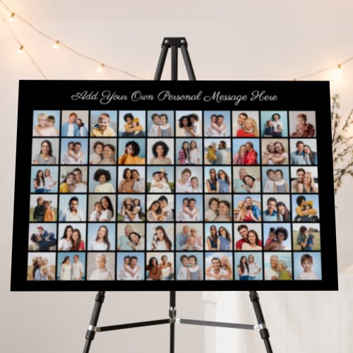 Create Your Own 60 Photo Collage Add Your Greeting Foam Board