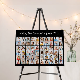 Create Your Own 60 Photo Collage Add Your Greeting Foam Board
