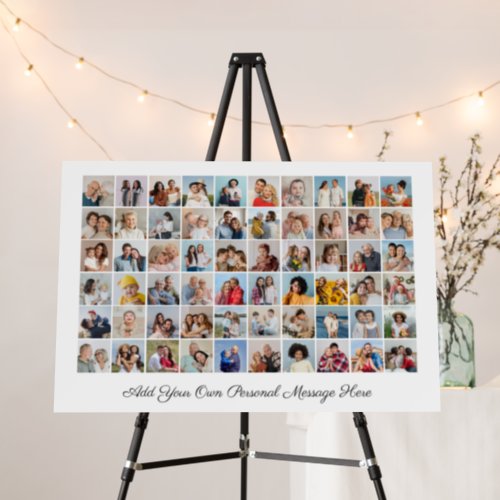 Create Your Own 60 Photo Collage Add Your Greeting Foam Board