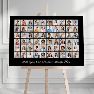 Create Your Own 60 Photo Collage Add Your Greeting Foam Board