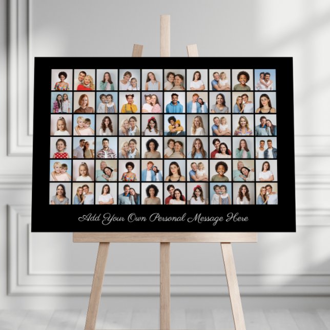 Create Your Own 60 Photo Collage Add Your Greeting Foam Board (60 Photo Collage Add Your Own Greeting Foam Board)