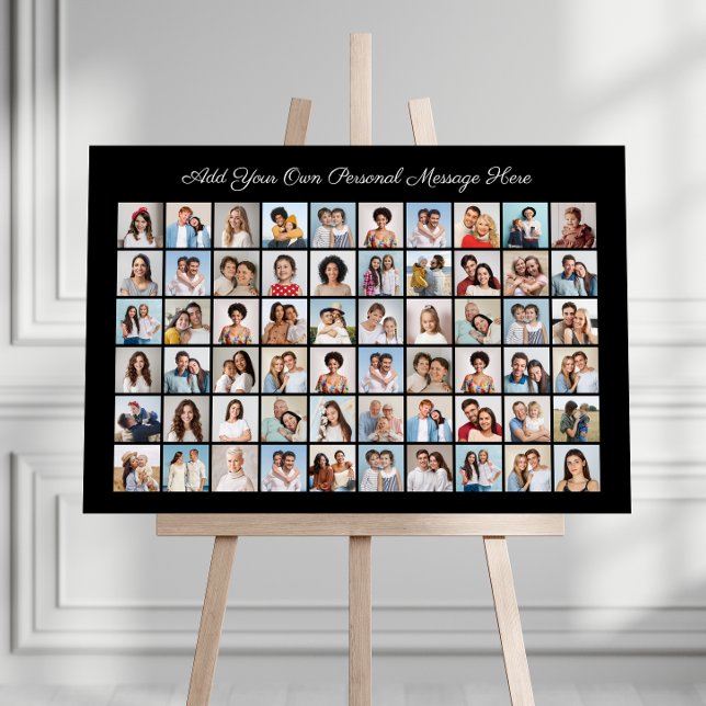 Create Your Own 60 Photo Collage Add Your Greeting Foam Board (60 Photo Collage Add Your Own Greeting Foam Board)