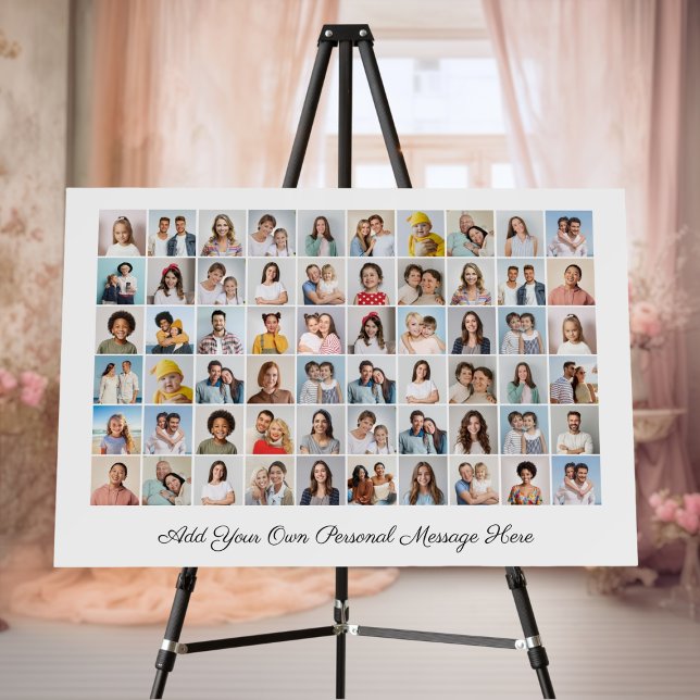 Create Your Own 60 Photo Collage Add Your Greeting Foam Board (60 Photo Collage Add Your Own Greeting Foam Board)