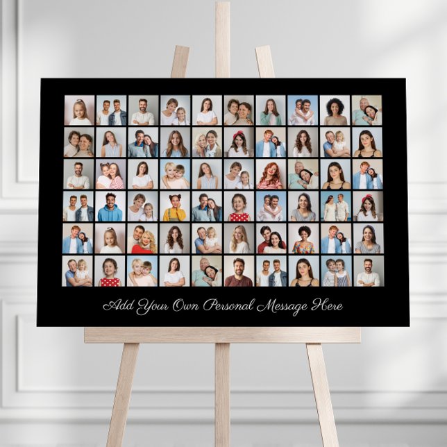 Create Your Own 60 Photo Collage Add Your Greeting Foam Board (60 Photo Collage Add Your Own Greeting Foam Board)
