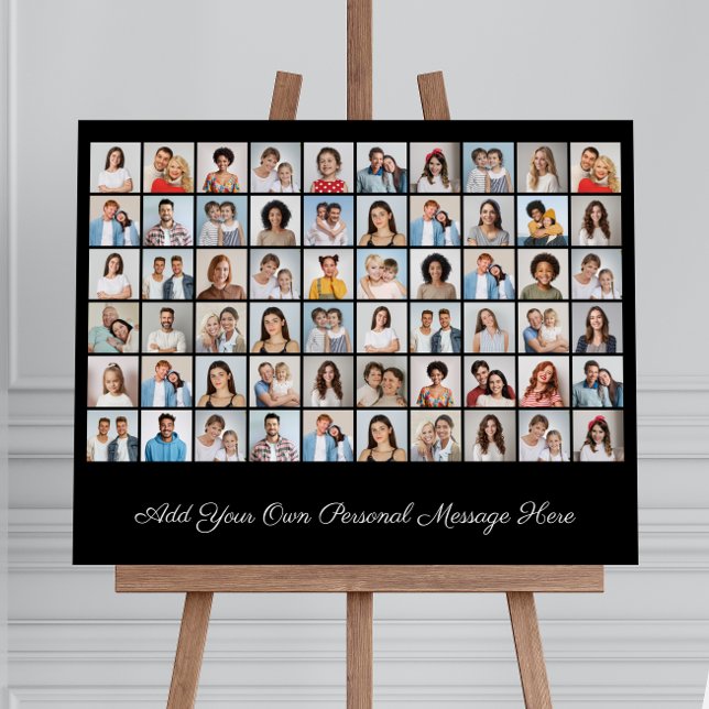 Create Your Own 60 Photo Collage Add Your Greeting Foam Board (60 Photo Collage Add Your Own Greeting Foam Board)