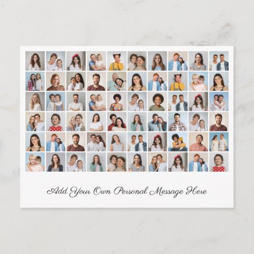 Create Your Own 60 Photo Collage Add Your Greeting