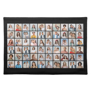 Create Your Own 60 Photo Collage Cloth Placemat