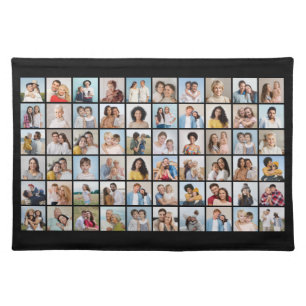 Create Your Own 60 Photo Collage Cloth Placemat