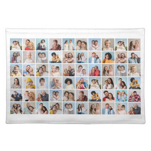 Create Your Own 60 Photo Collage Cloth Placemat